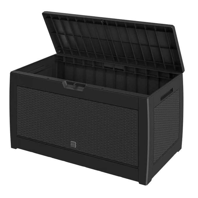 Coffre de jardin anthracite 119x48x60cm rangement