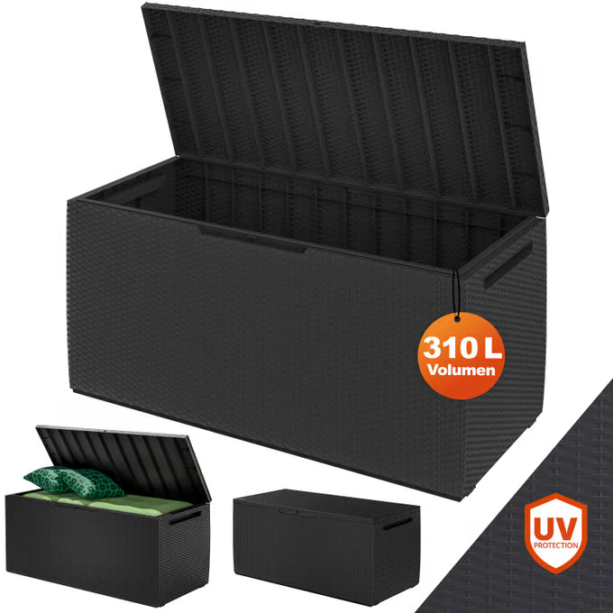 Coffre de jardin à roulettes Keter anthracite 305L