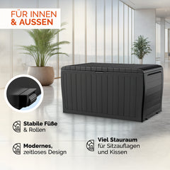 Coffre de jardin Keter anthracite 270L rangement
