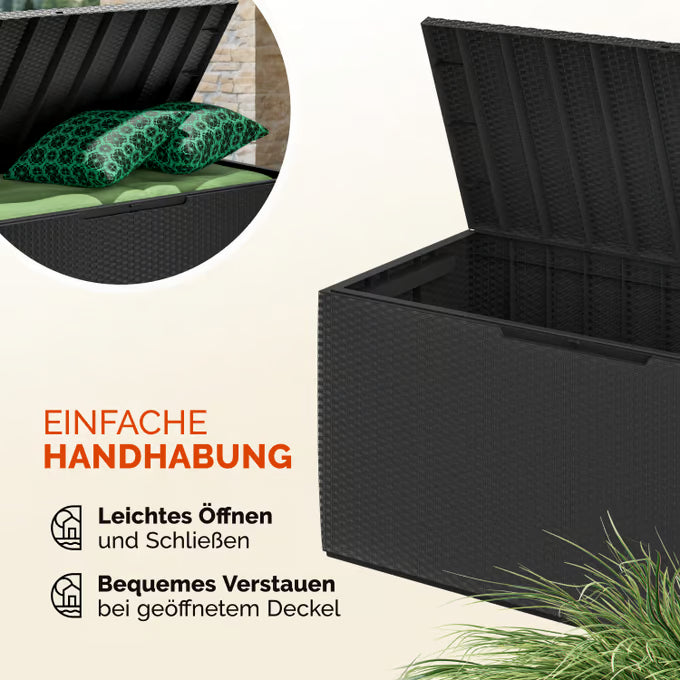 Coffre de jardin à roulettes Keter anthracite 305L