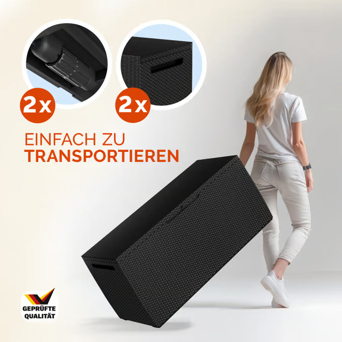 Coffre de jardin à roulettes Keter anthracite 305L