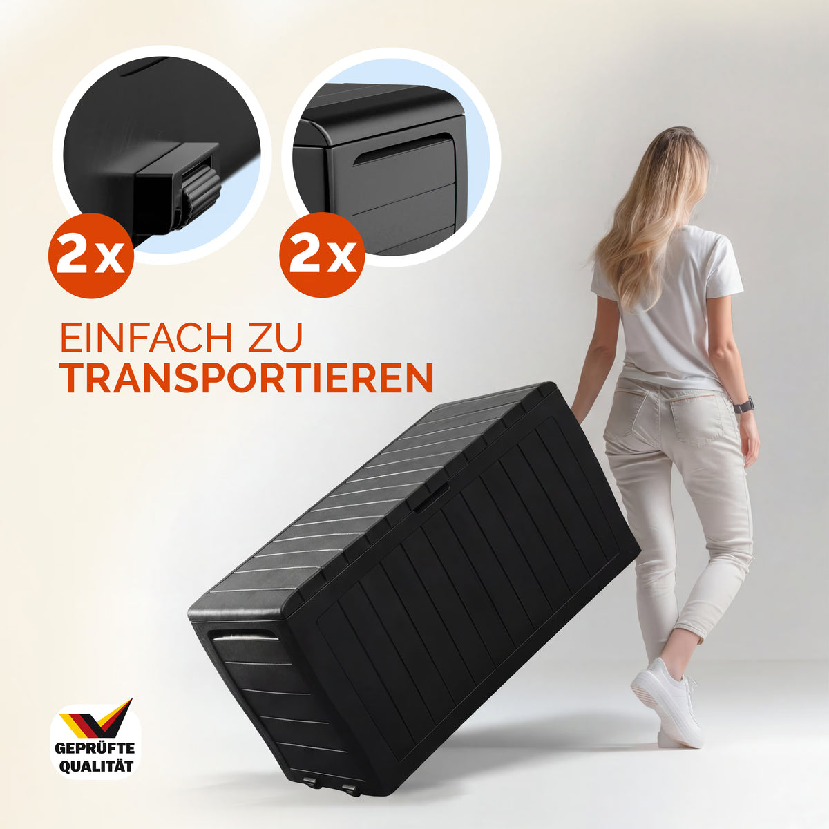 Coffre de jardin Keter anthracite 270L rangement