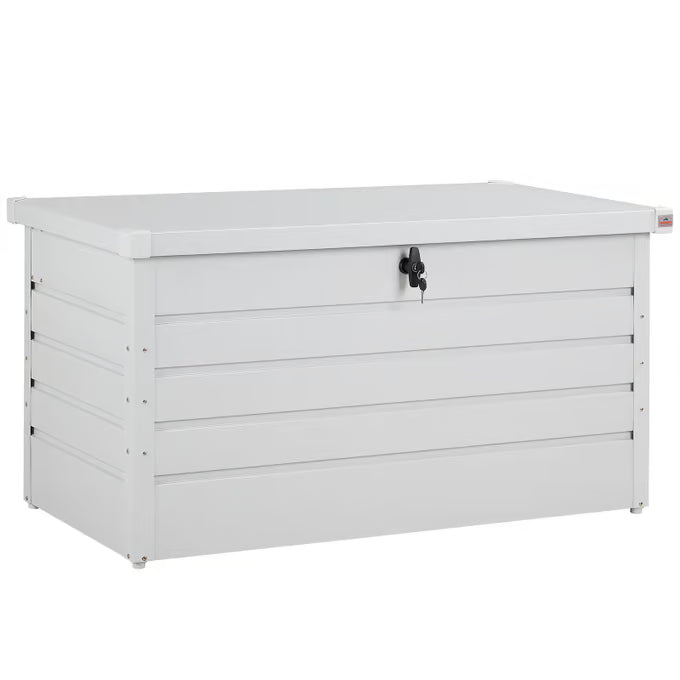 Coffre de jardin Gris clair 120x62x63cm rangement