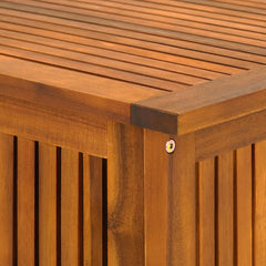 Coffre de jardin 205L en bois d'acacia avec bâche